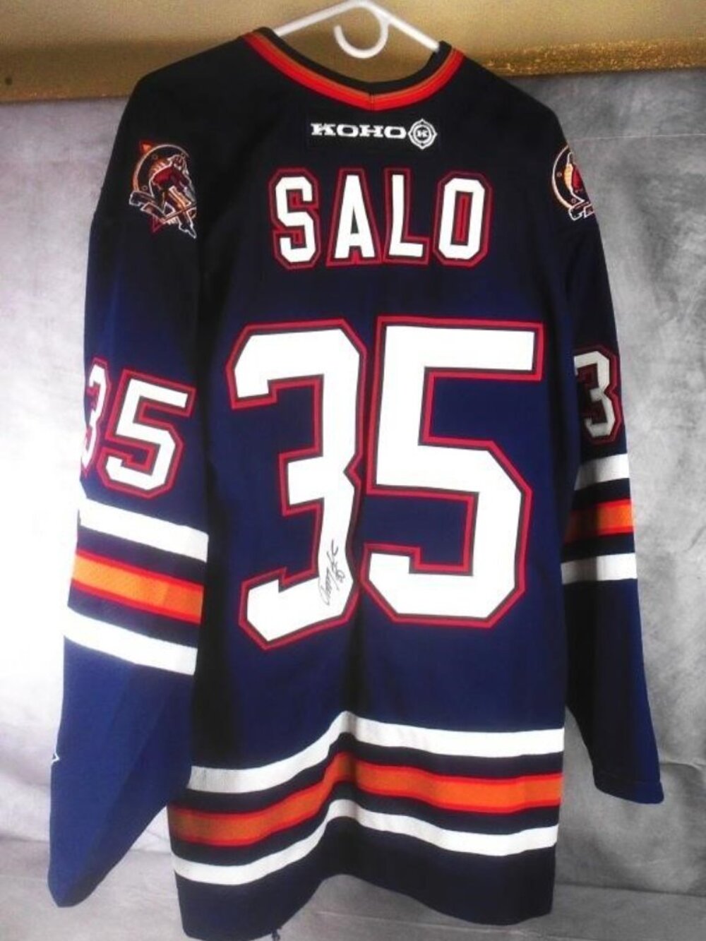 Tommy Salo Signed Edmonton Oilers Jersey Koho Size XL